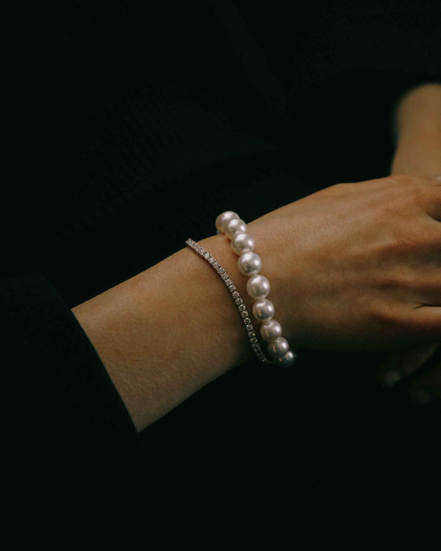 Tennisarmbånd med 3,50 ct. hvide brillanter