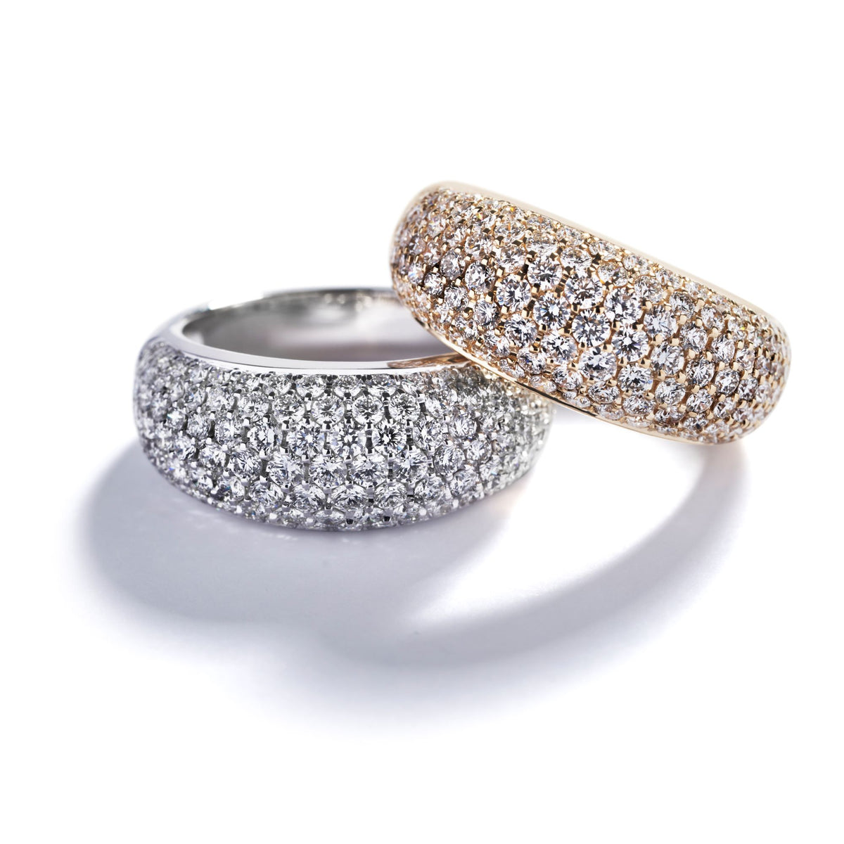 Pavéring i 18 kt. gulguld med 1,75 ct. brillanter