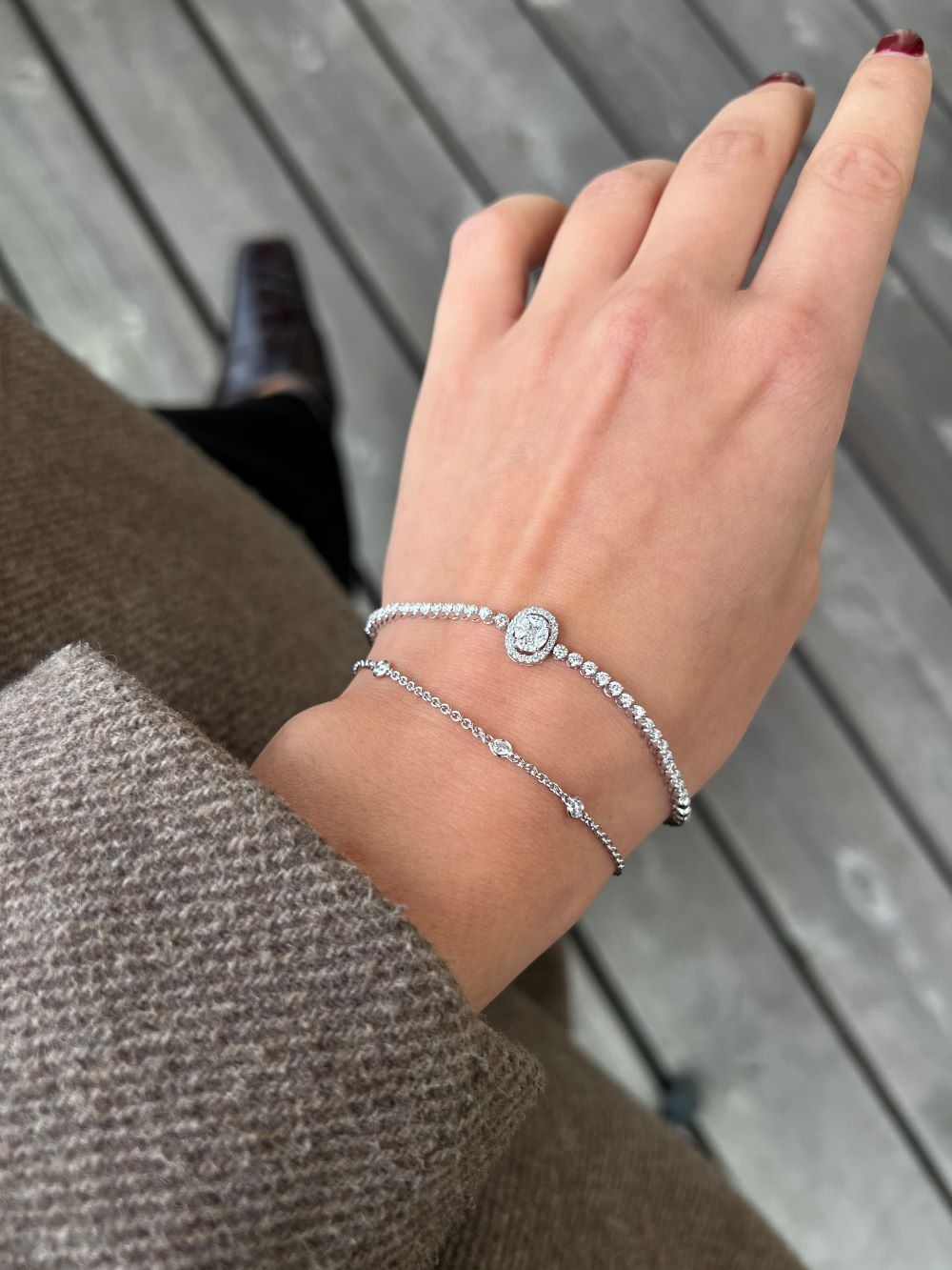 Simply diamant armbånd med 0,26 ct. brillanter