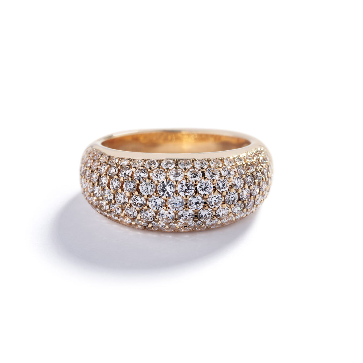 Pavéring i 18 kt. gulguld med 1,75 ct. brillanter