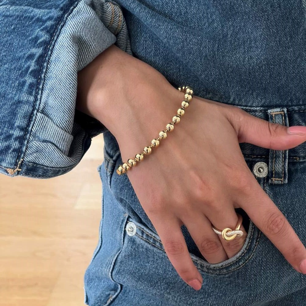 Kuglearmbånd i 18 kt. rosaguld