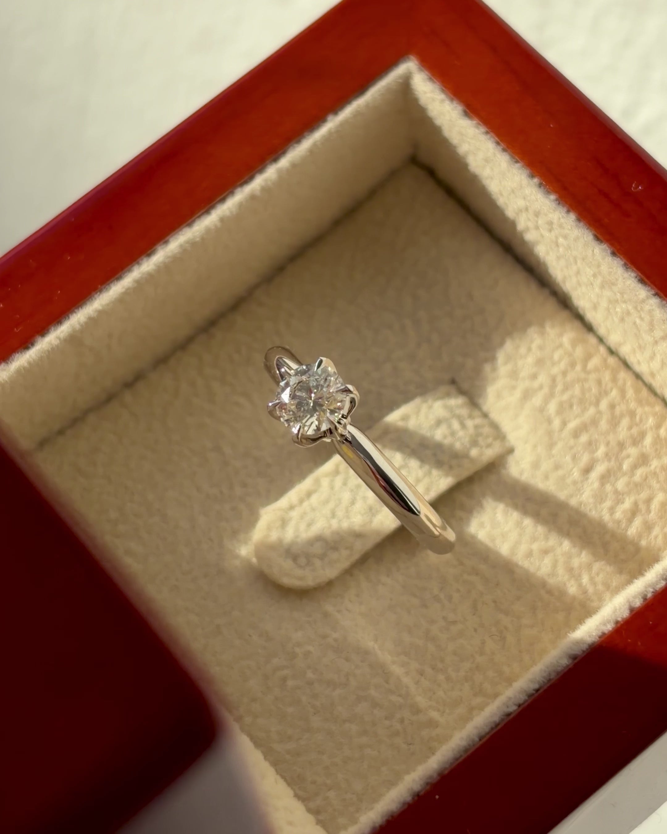 Copenhagen Star solitairering med 0,40 ct. brillant