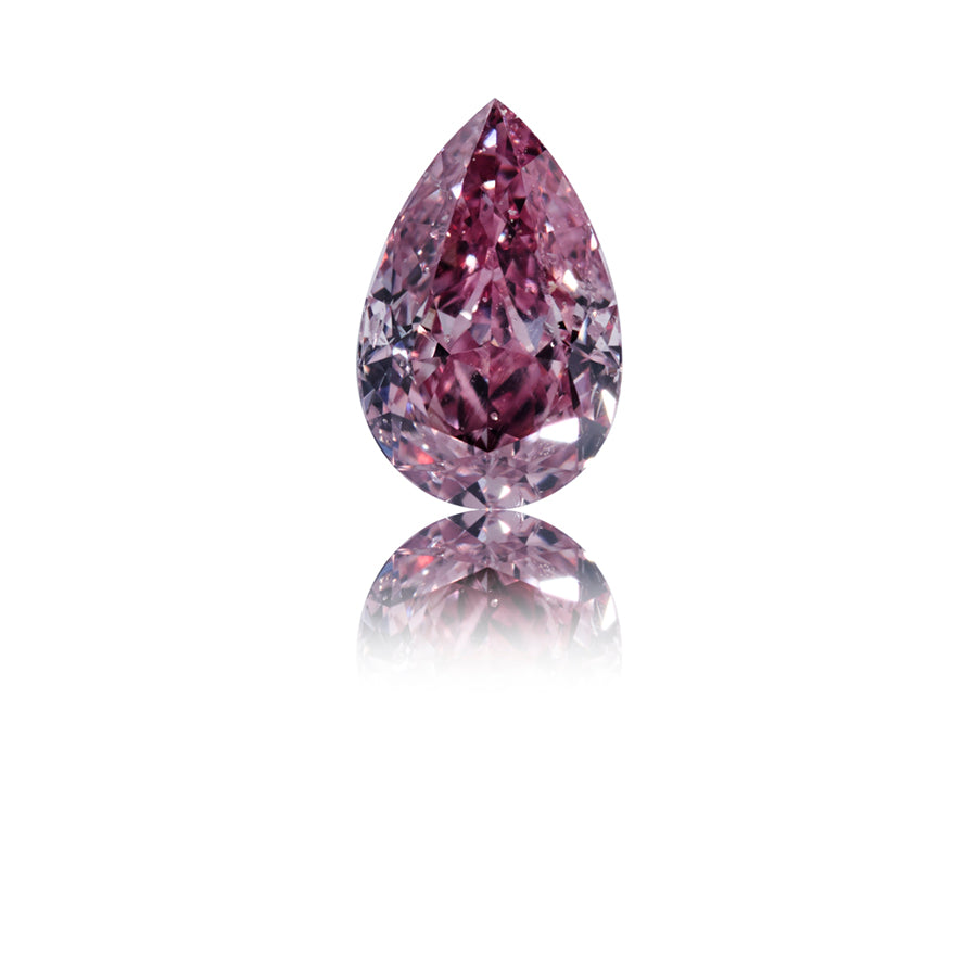 Argyle Pink dråbesleben diamant 0,34 ct.