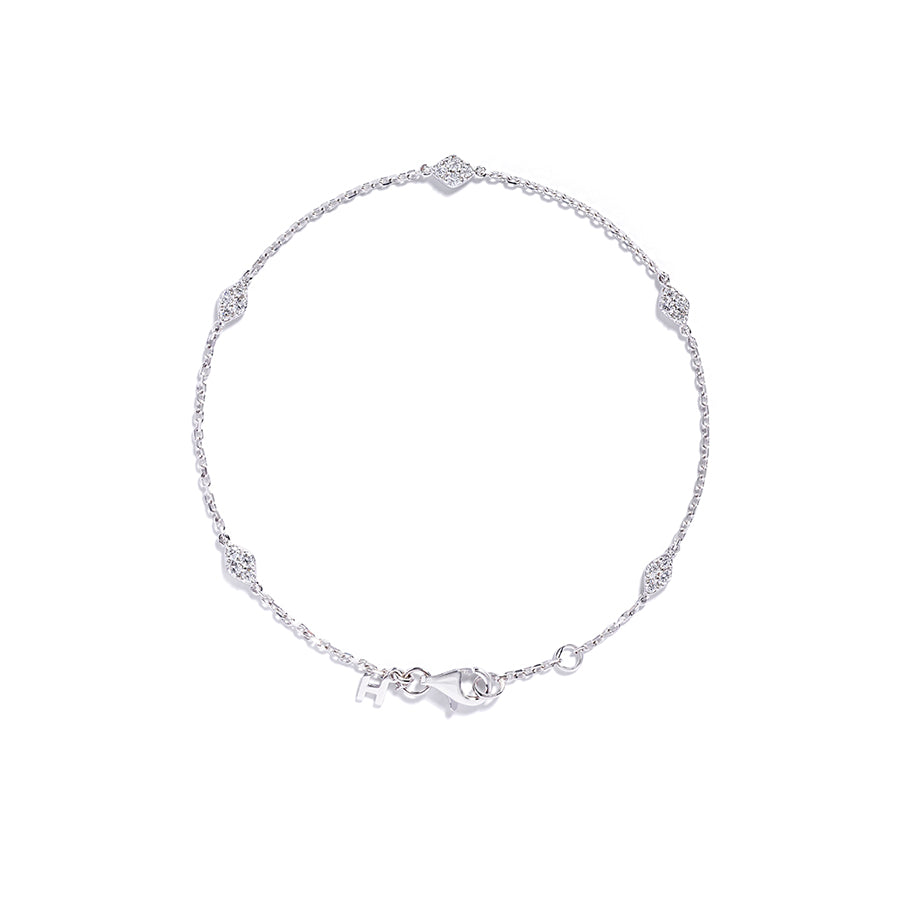 Diamantarmbånd i 18 kt. hvidguld fra Hartmann's med 0,35 ct. brillanter