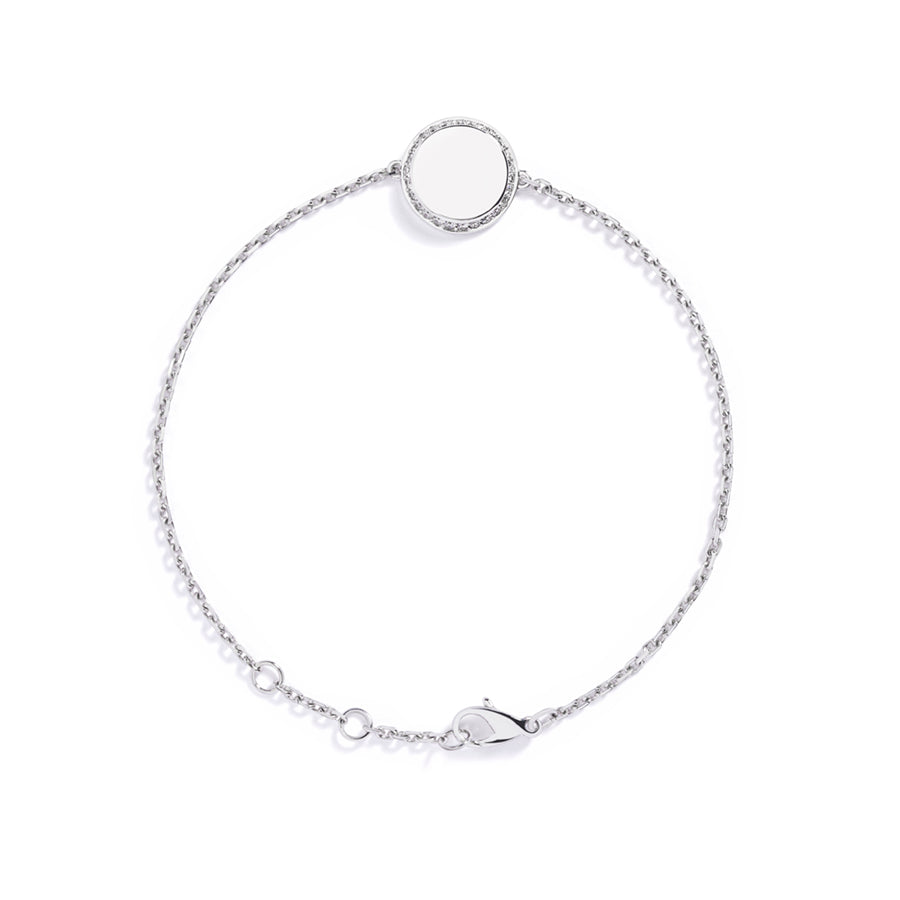 "Memory" armbånd i 18 kt. hvidguld prydet med 26 Top Wesselton/VVS-VS brillanter, i alt 0,20 ct.