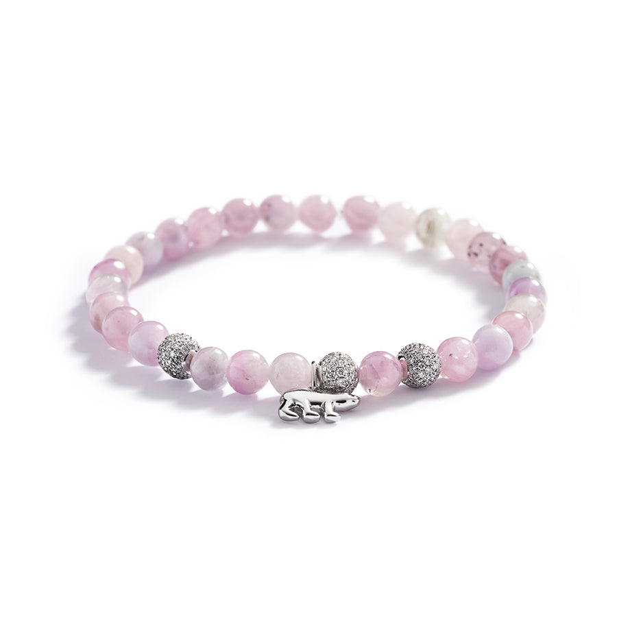 Armbånd med Fancy White Grønlandske Safirer og 0,93 ct. brillanter