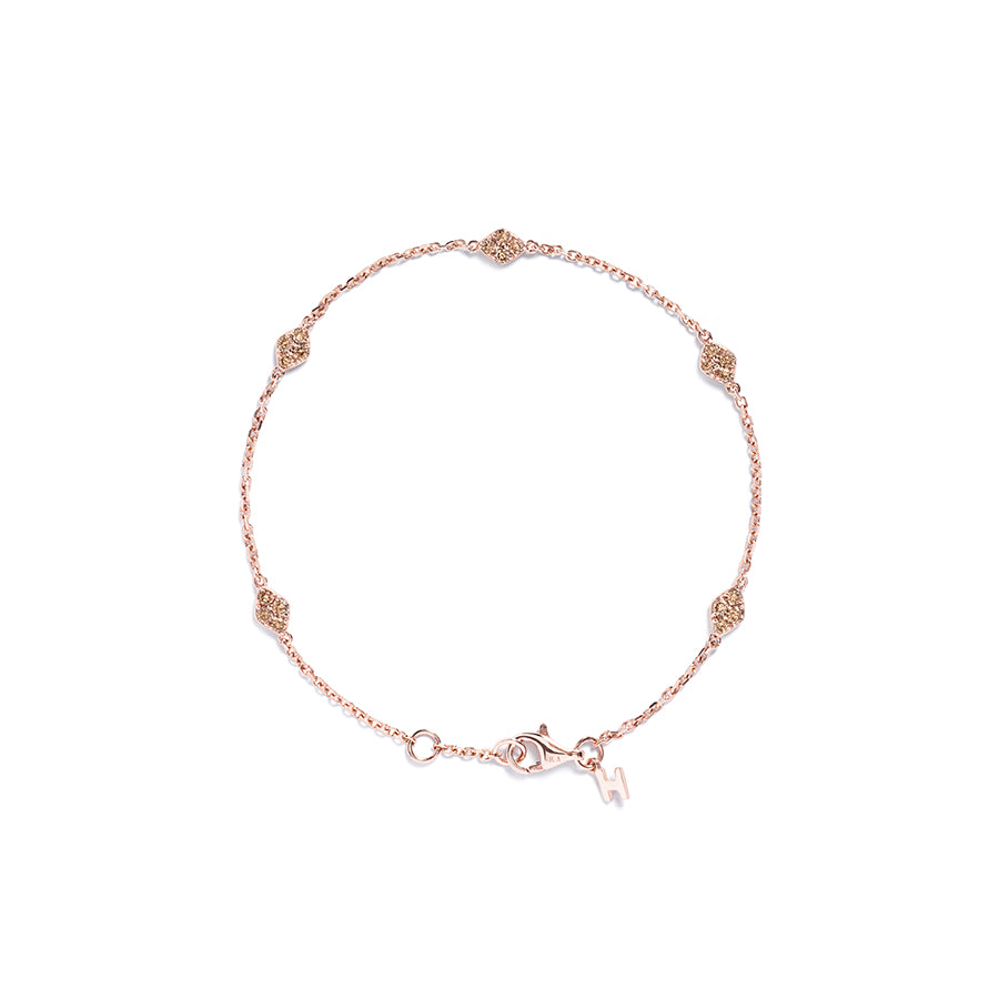 Armbånd fra Hartmann's i 18 kt. rosaguld prydet med 0,36 ct. Argyle Champagne diamanter.