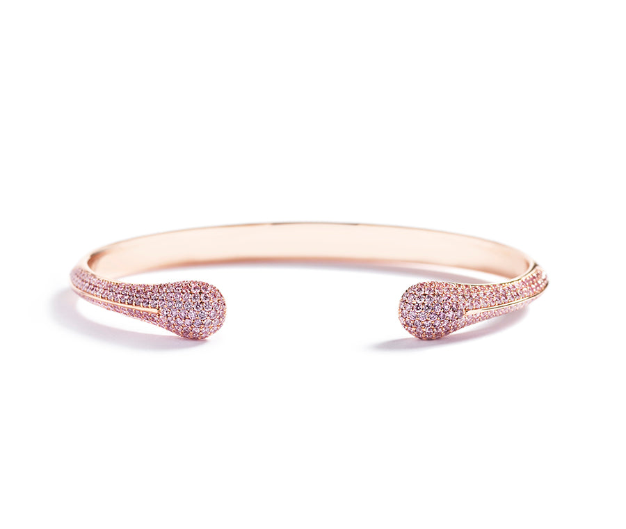 Hartmann’s Signatur armring i 18 kt. rosaguld prydet med 310 Natural Fancy Pink/SI-P brillanter, i alt 1,44 ct. 