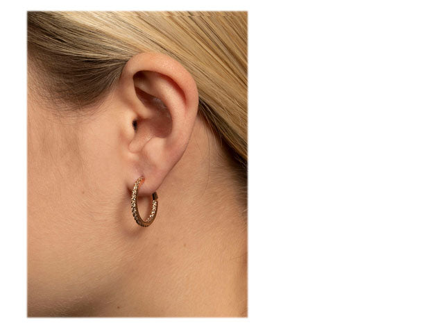 Copenhagen Classic creoler med i alt 0,92 ct. Champagne diamanter