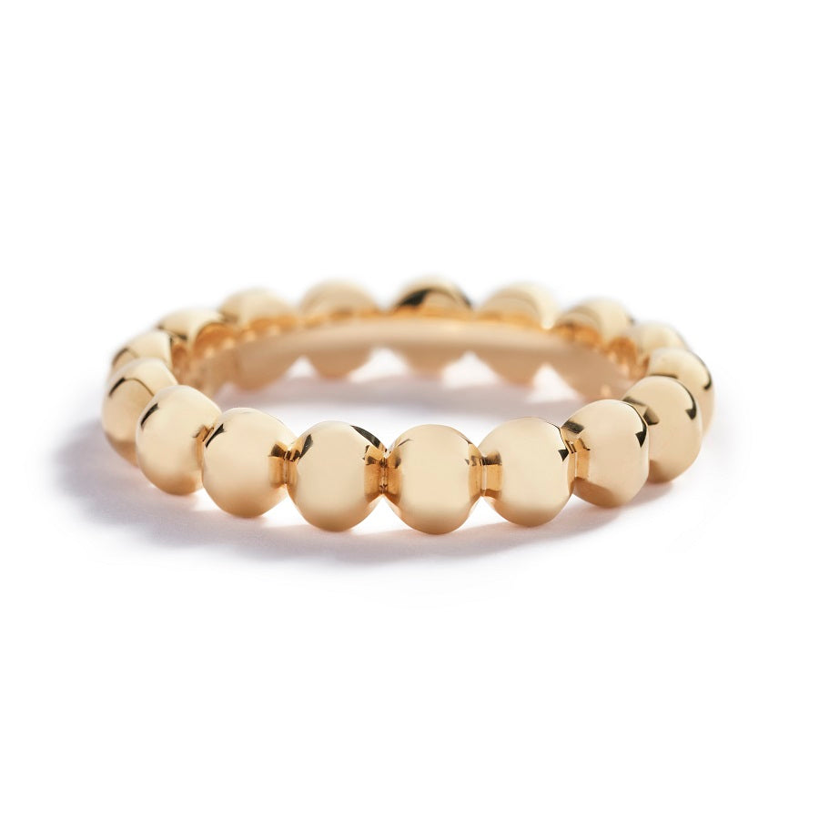 Kuglering i 18 kt. gulguld - stor model (4mm).                                                                         Fås også i lille model (3,5mm) samt i 18 kt. hvidguld og 18 kt. rosaguld.     