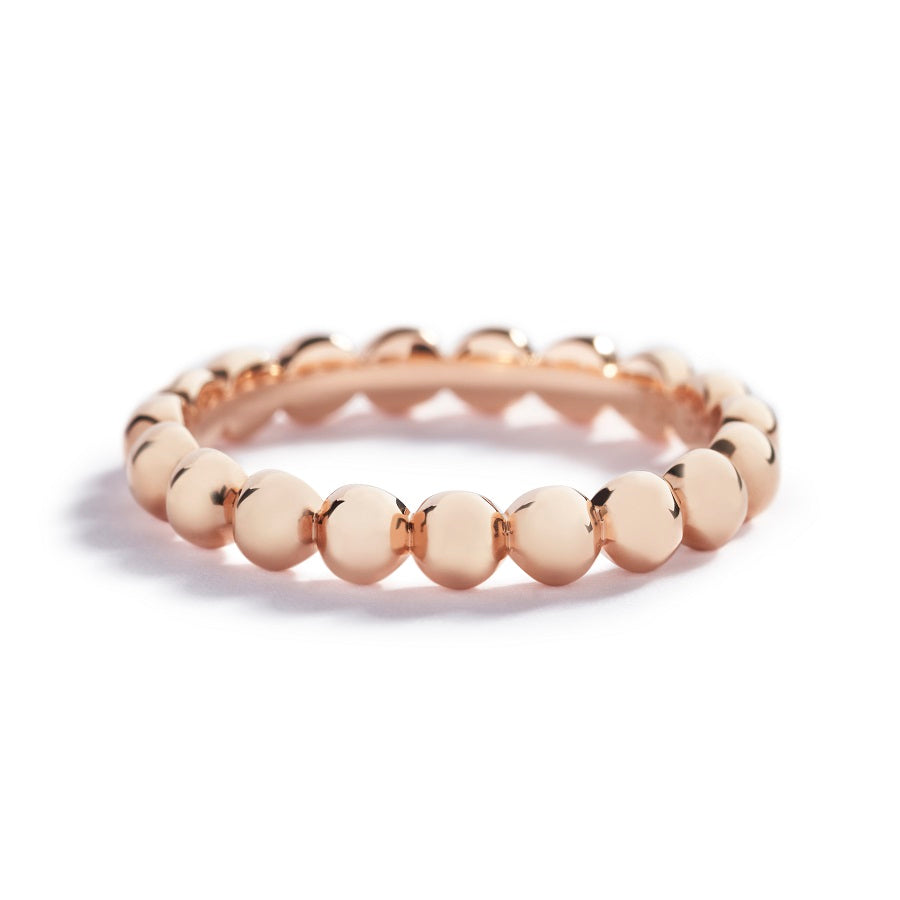 Kuglering i 18 kt. rosaguld - lille model (3,5mm).                                                                         Fås også i stor model (4mm) samt i 18 kt. hvidguld og 18 kt. gulguld.      