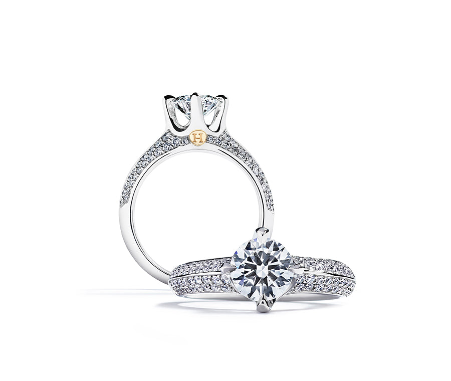 Hartmann's Signatur solitairering "Special Edition" i platin med 0,70 ct. brillant