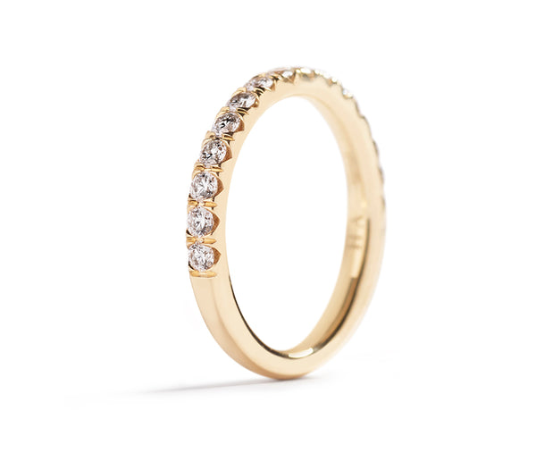 Copenhagen Classic alliancering i 18 kt. gulguld med 16 diamanter