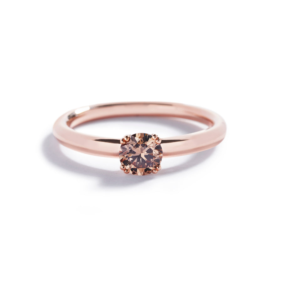 Copenhagen Solitaire med 0,50 ct. Champagne brillant