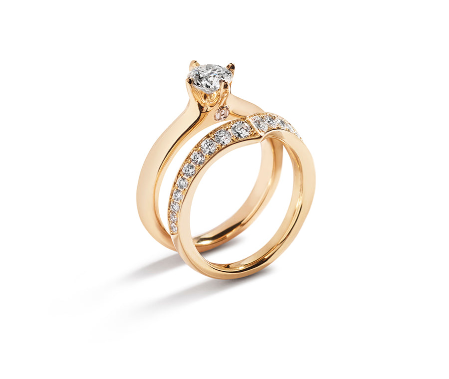 Signatur solitairering med 0,50 ct. brillant