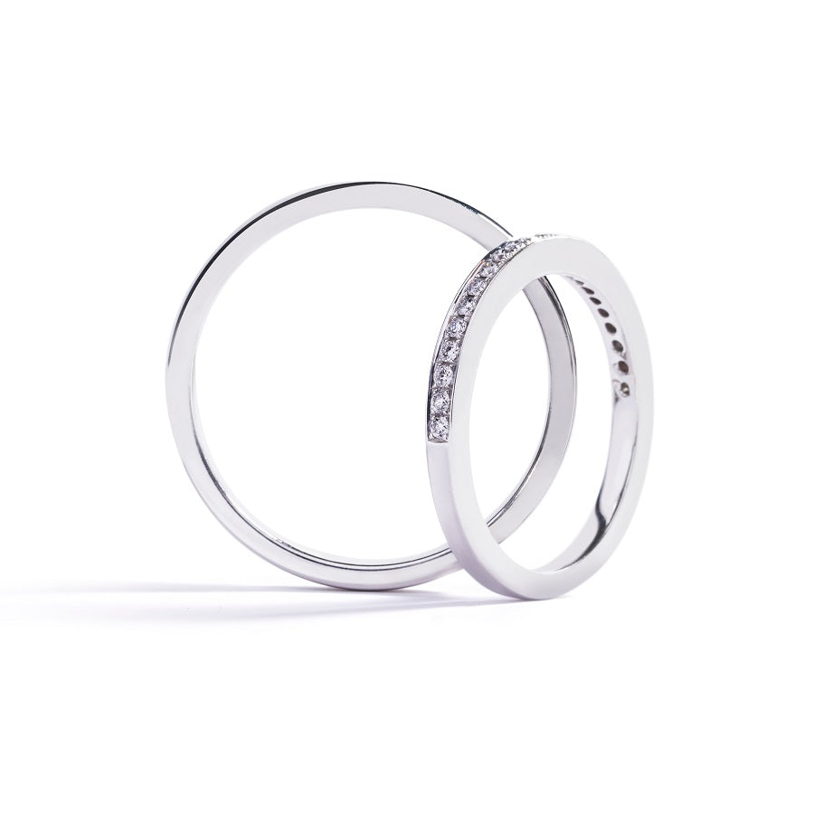 Vielsesring med 22 brillanter