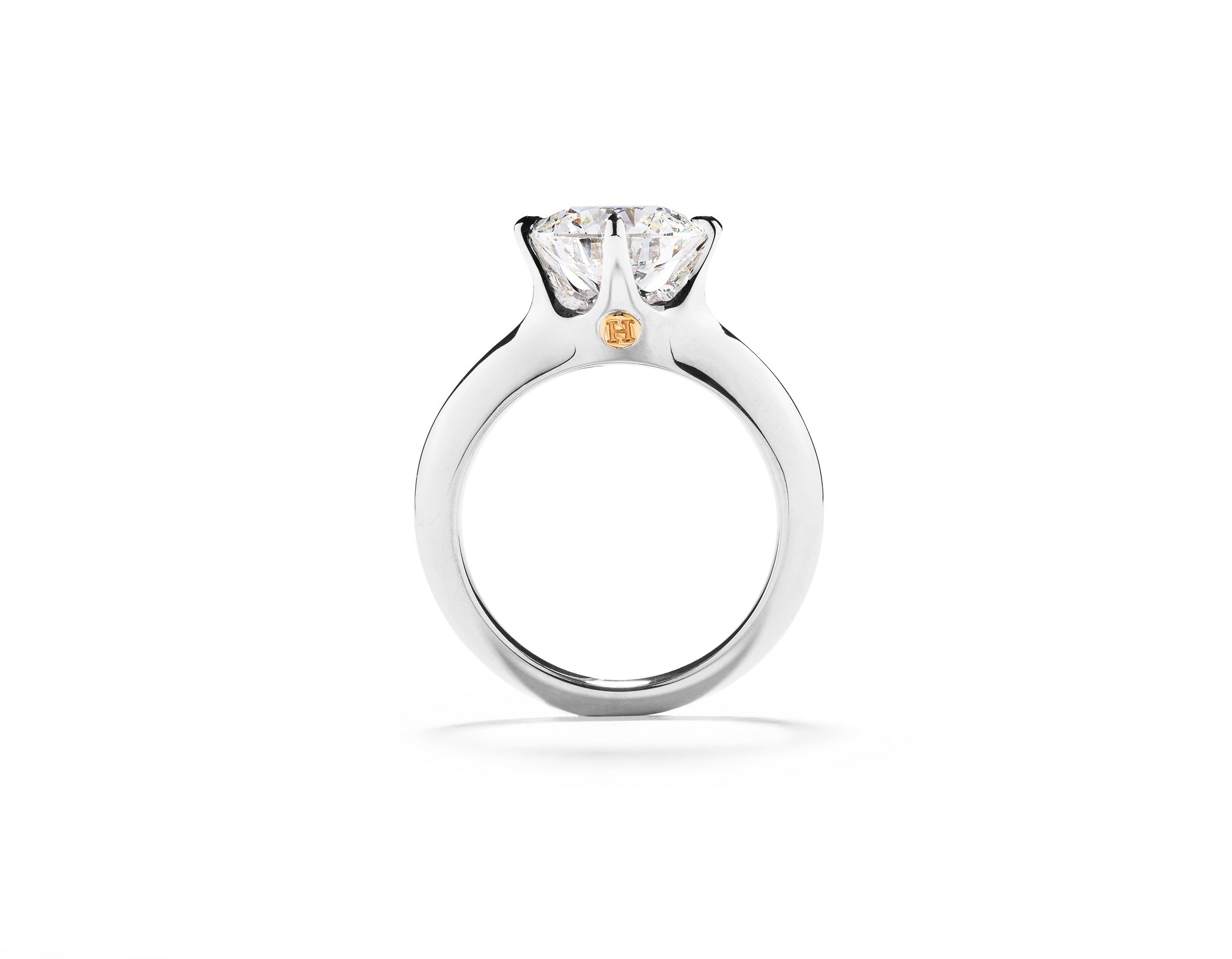 Solitaire ring i 18 karat hvidguld med brillant