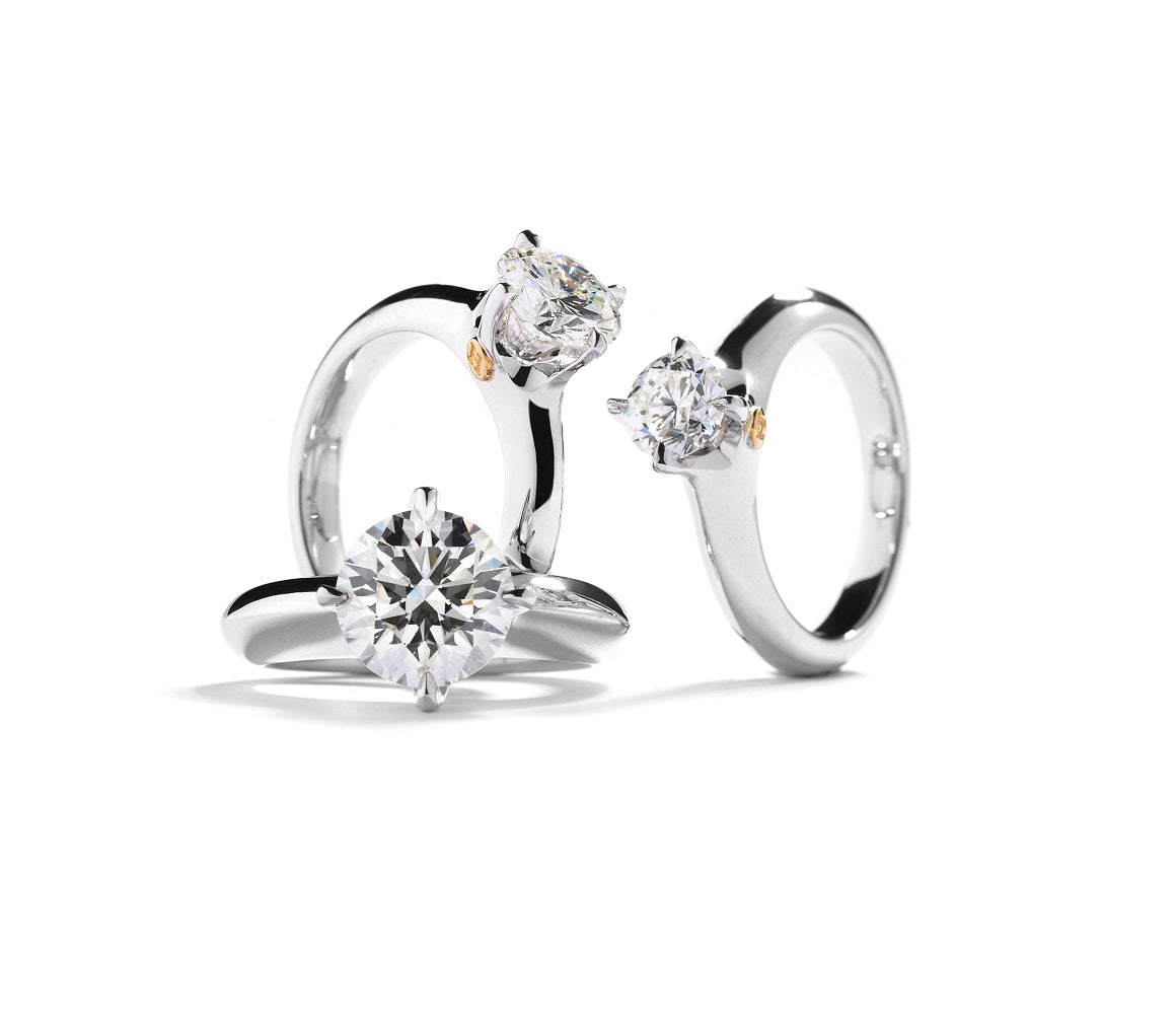 Signatur solitairering med 1,70 ct. brillant